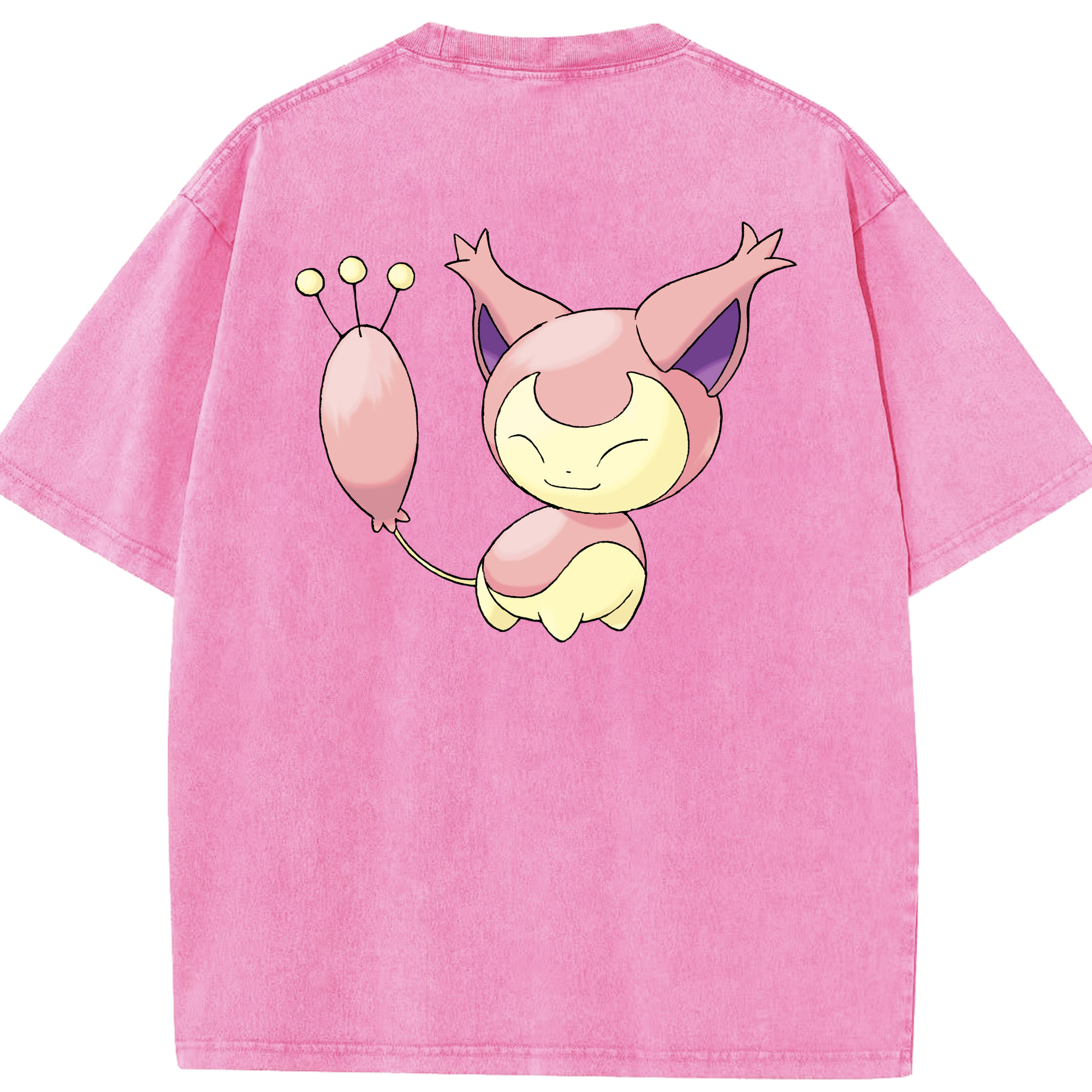 （画像用） ポケットモンスター Pokémon 綿100% ヴィンテージ風 半袖Tシャツ（背面プリント）